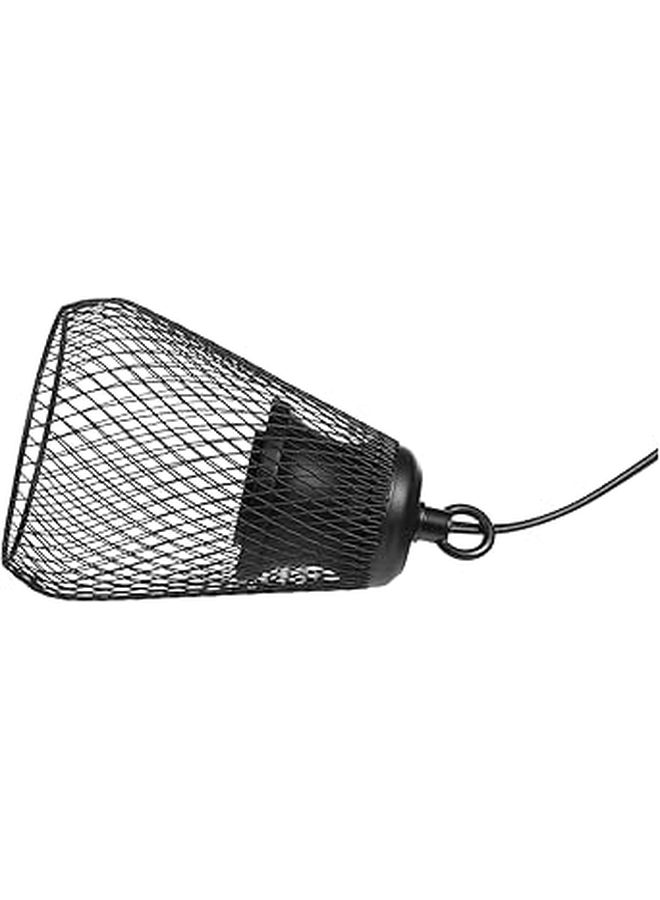 Yarnow Reptile Heat Lamp Mesh Turtle Lamp Shade Durable Easy Cleaning Black - Image 1