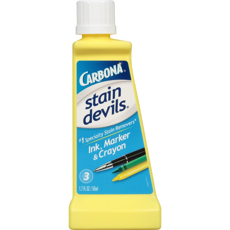 Carbona Stain Devils® #3 | Ink, Marker & Crayon | Professional Strength Laundry Stain Remover | Multi-Fabric Cleaner | Safe On Skin & Washable Fabrics | 1.7 Fl Oz, 1 Pack - Image 1