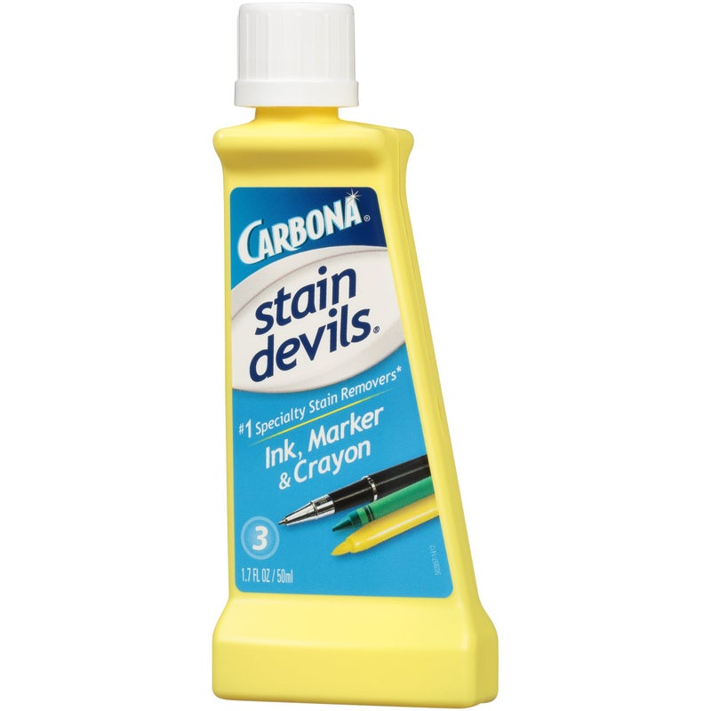 Carbona Stain Devils® #3 | Ink, Marker & Crayon | Professional Strength Laundry Stain Remover | Multi-Fabric Cleaner | Safe On Skin & Washable Fabrics | 1.7 Fl Oz, 1 Pack - Image 3