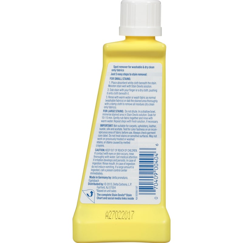 Carbona Stain Devils® #3 | Ink, Marker & Crayon | Professional Strength Laundry Stain Remover | Multi-Fabric Cleaner | Safe On Skin & Washable Fabrics | 1.7 Fl Oz, 1 Pack - Image 4