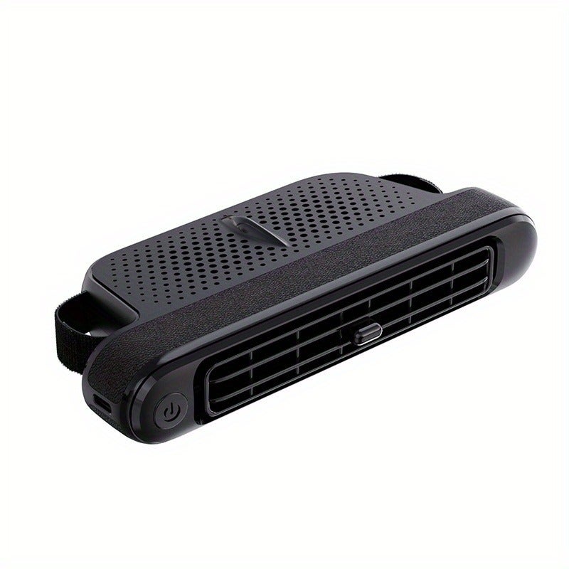 Portable USB Car Seat Cooling Fan with Turbo Design, 3 Speeds, Quiet Operation - Ideal for Vans, Trucks & Cars