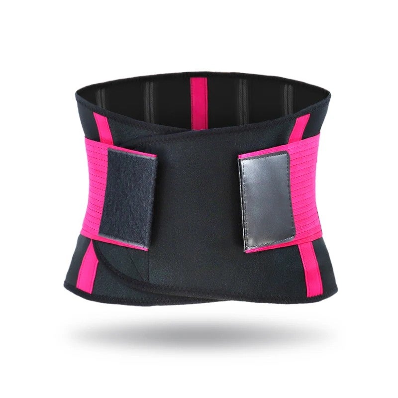 Bluejw Adjustable Waist Trainer Belt Back Support - Waist Trimmer Sweat Belt for Women Men - Fitness Weightlifting Gym Tummy Slimming Utility Belt - Image 1