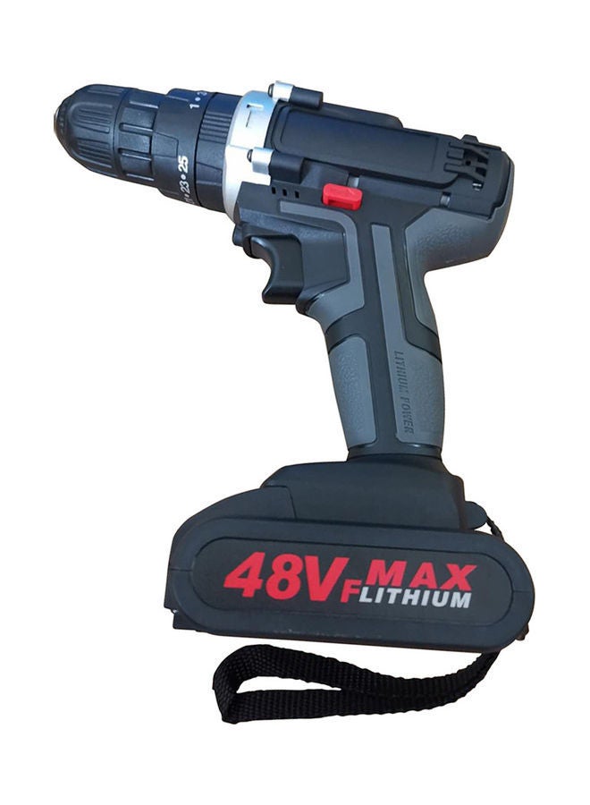 NIBEMINENT Electric Impact Cordless Drill High Power Black/Red 27x5x24.5cm - Image 1