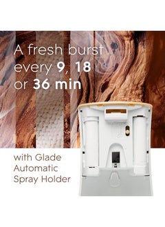 Glade Automatic Spray Refill and Holder Kit, Air Freshener for Home and Bathroom, Cashmere Woods, 6.2 Oz, 2 Count 