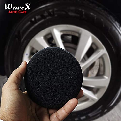 Wavex Ultrafine Foam Sponge Applicator for Tyre Dressing (Pack of 3 Black) - Image 5