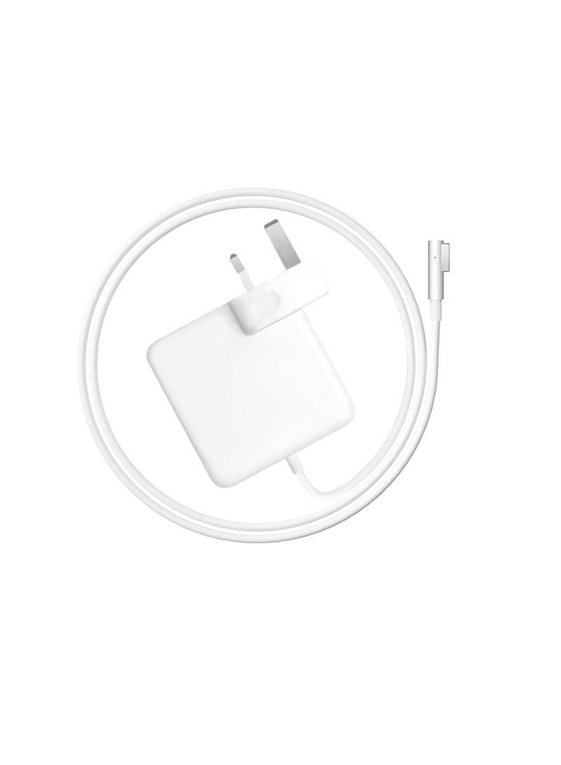 Terabyte 45W MacBook Pro Charger, Replacement L-Tip Power Adapter Laptop Charger Compatible With MacBook Air/Pro 13” & 2009/2010/2011-Mid/2012 Models A1244/A1269/A1270/1466 - White (45W ~ L) - Image 1
