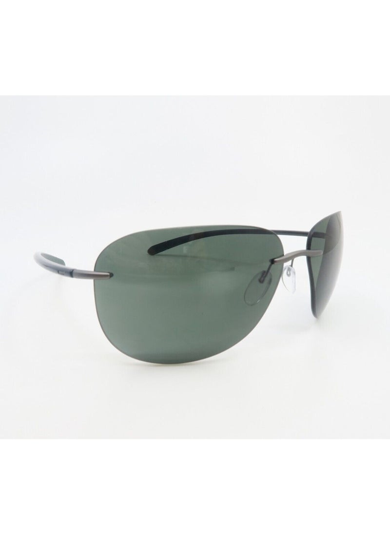 Silhouette - Unisex Mirrored Aviator Shape Sunglasses - 8729 75 6660 - Lens Size: 65 Mm - Image 1