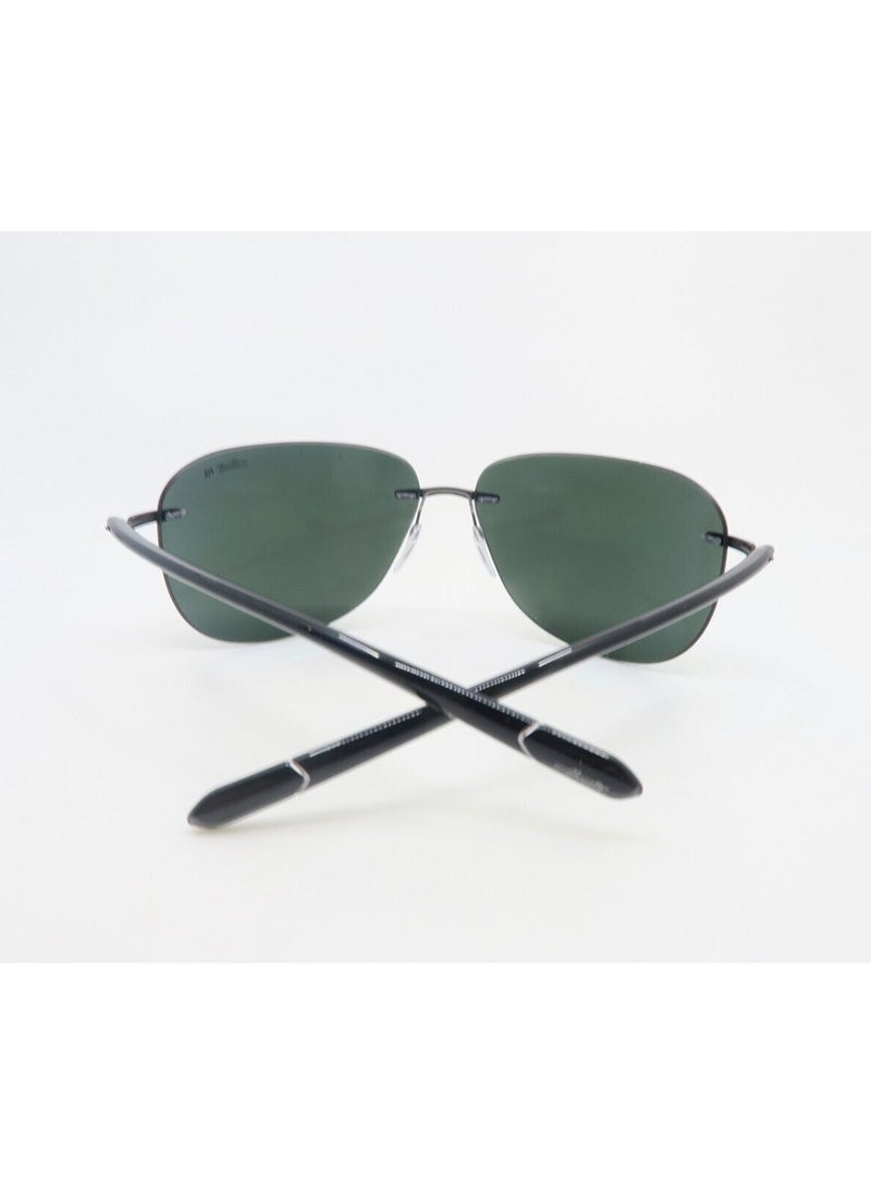 Silhouette - Unisex Mirrored Aviator Shape Sunglasses - 8729 75 6660 - Lens Size: 65 Mm - Image 1