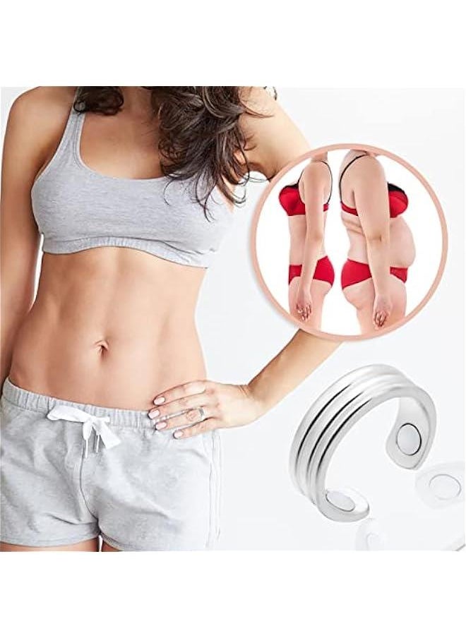 GELESE Lymphatic Drainage Therapeutic Magnetic Ring, 4Pcs Adjustable Magnectic Acupressure Ring, Copper Magnet Rings, Magnet Therapy Rings for Blood Sugar Control,Lymph Detox, Anti Snoring (4pcs)  - Image 5