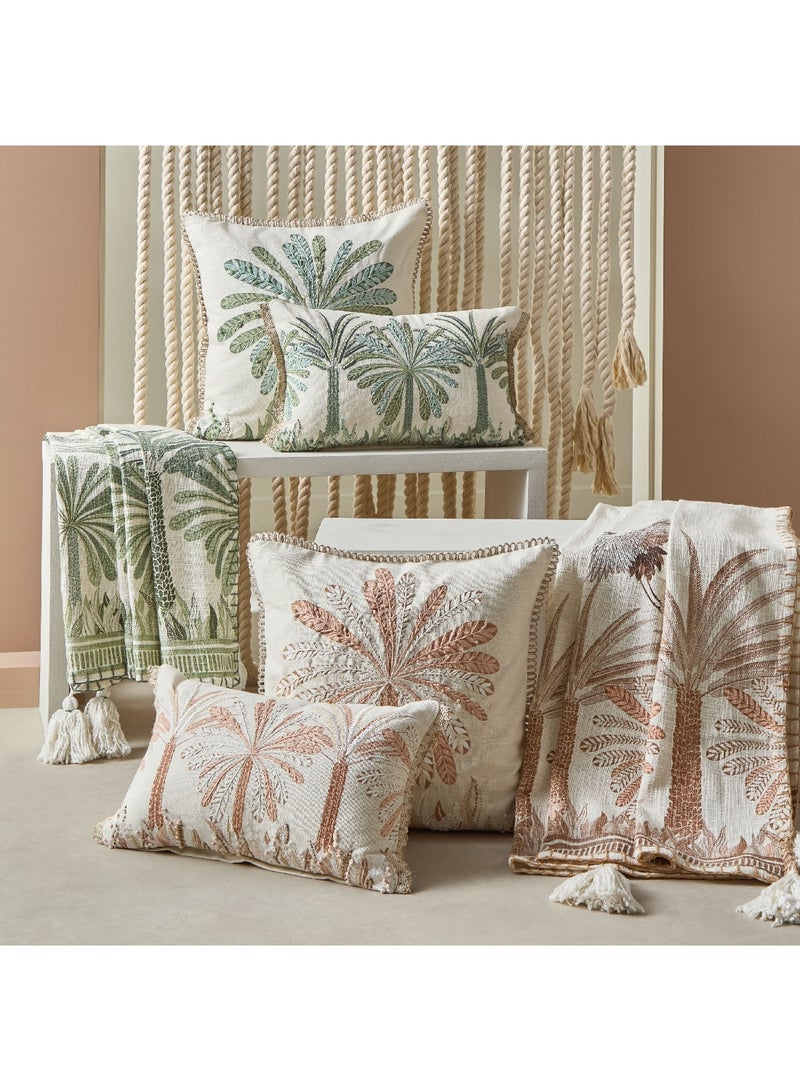Home Box Cancun Palm Print Slub Throw 170 x 130 cm  - Image 5