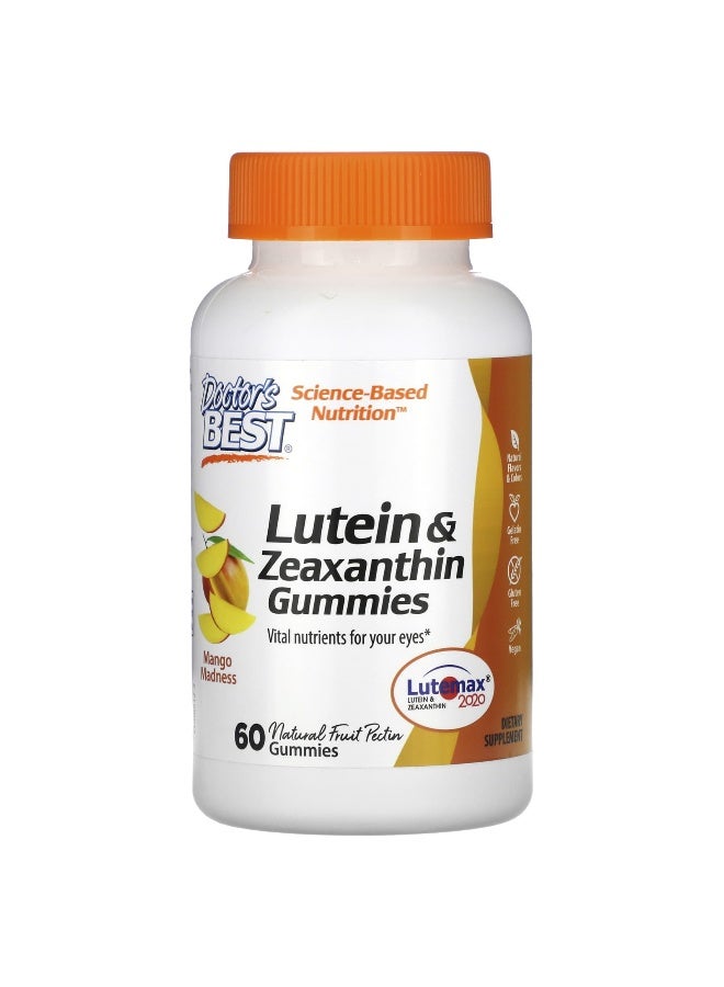 Doctor's Best Doctor's Best, Lutein & Zeaxanthin Gummies, Mango Madness, 60 Gummies 