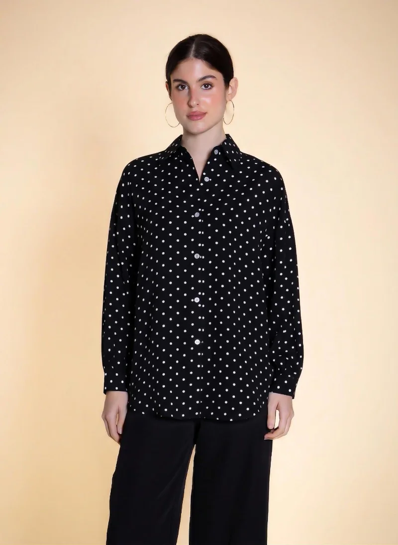 شايبس POLKA DOTS COMFORT SHIRT