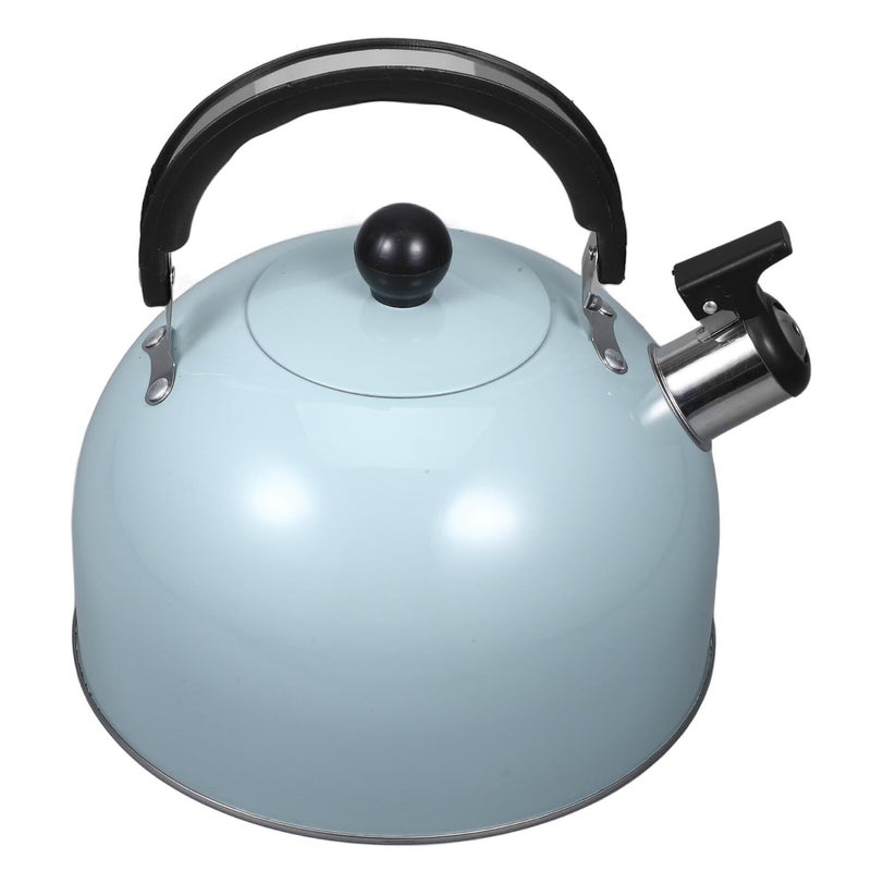 Green Vintage Whistling Tea Kettle Stovetop Induction Safe Heat Resistant Water Pot - Image 2
