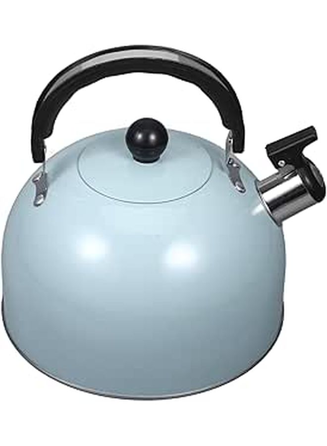 Green Vintage Whistling Tea Kettle Stovetop Induction Safe Heat Resistant Water Pot - Image 1