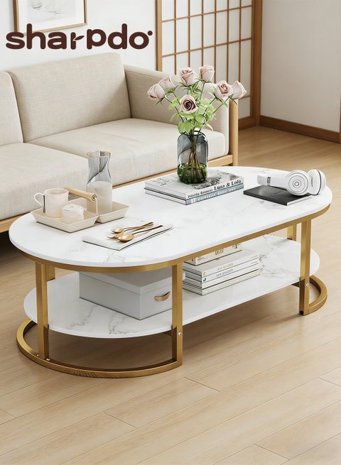 طاولات قهوة فاخرة بتصميم عصري لغرفة المعيشة مع تخزين، تصميم رخامي دائري، طاولات بجانب السرير خشبية، أثاث منزلي من باجاس 100*50*45 سم