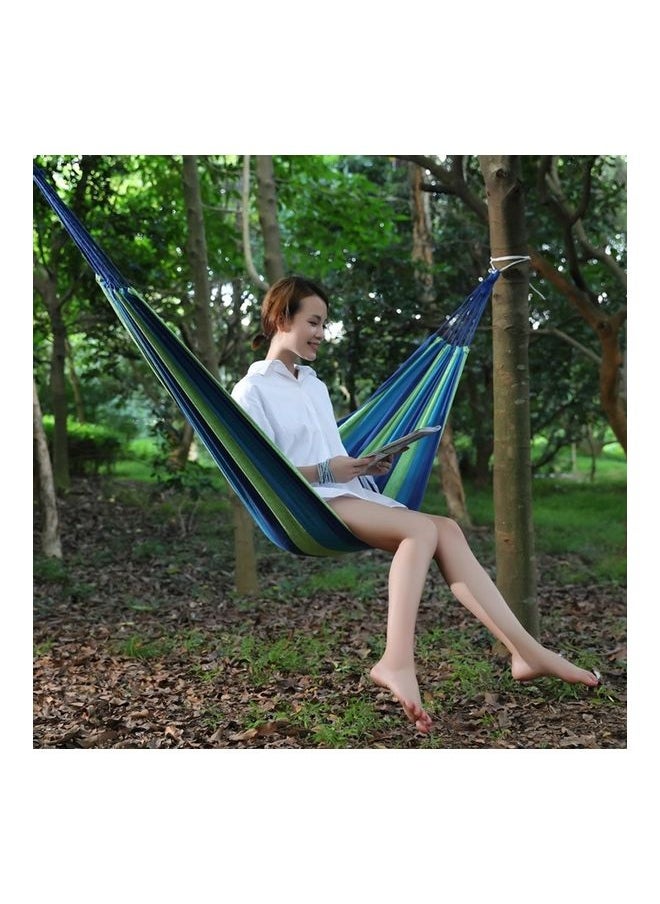Generic Single Canvas Thickening Hammock Blue/Green  - Image 3