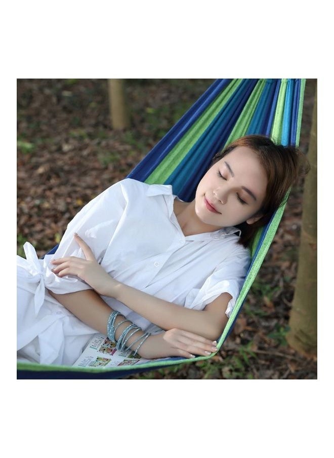 Generic Single Canvas Thickening Hammock Blue/Green  - Image 4