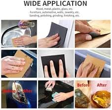 Ship G5 PRO SHINE Massa PaperSukha Paperregmal paper Madeira Plaster Sandpaper Pack of 50 SIZE 9 IN X 11 IN GRIT 150 - Image 4