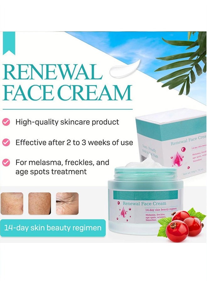 Generic - Renewal Face Cream 14Day Skin Beauty Regimen Melasma，Freckles Age Spots，Wrinkles Smoother ,Dark Spots Cream, for Melasma and Freckles Treatment for All Skin Types,Anti-wrinkle Face Cream, Korean - Image 1
