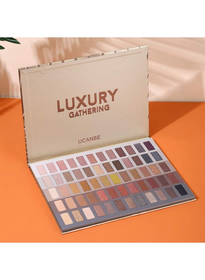 Ucanbe مجموعة ظلال العيون الفاخرة المحايدة Naked Shimmer Matte Metallic Glitter Subtle Eyes Shadowhigh Pigmented Nudes Creamy Smokey Pallet Set (ألوان محايدة) - Image 5