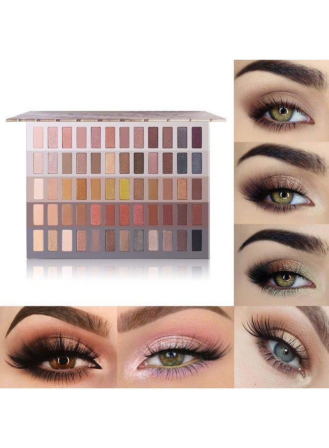 Ucanbe مجموعة ظلال العيون الفاخرة المحايدة Naked Shimmer Matte Metallic Glitter Subtle Eyes Shadowhigh Pigmented Nudes Creamy Smokey Pallet Set (ألوان محايدة) - Image 4