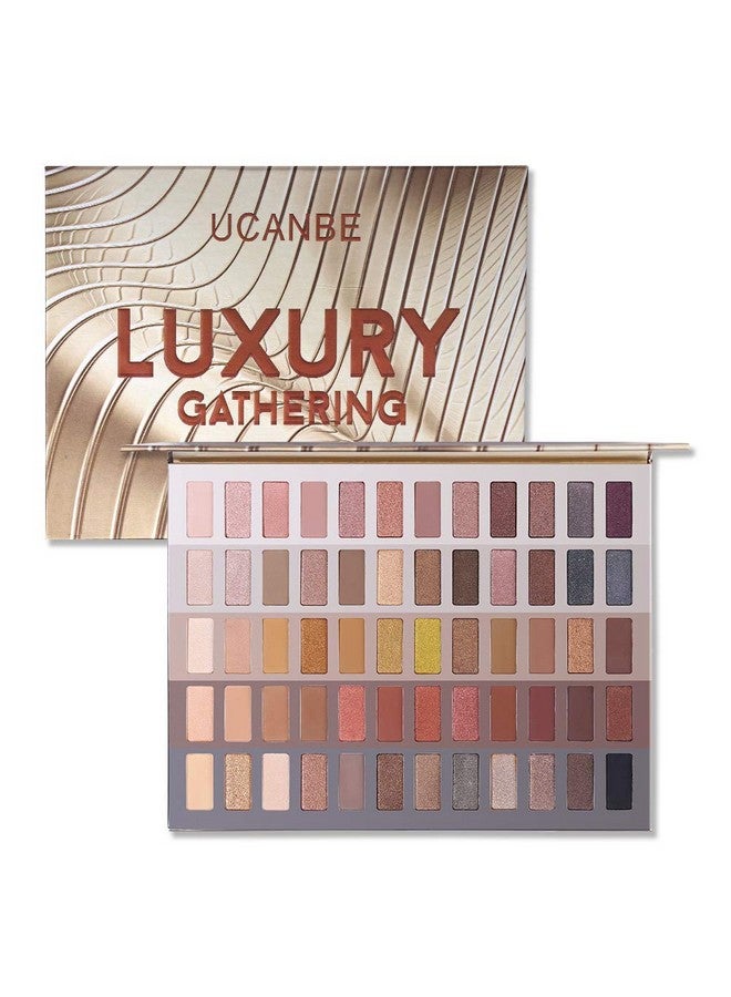 Ucanbe مجموعة ظلال العيون الفاخرة المحايدة Naked Shimmer Matte Metallic Glitter Subtle Eyes Shadowhigh Pigmented Nudes Creamy Smokey Pallet Set (ألوان محايدة) - Image 2