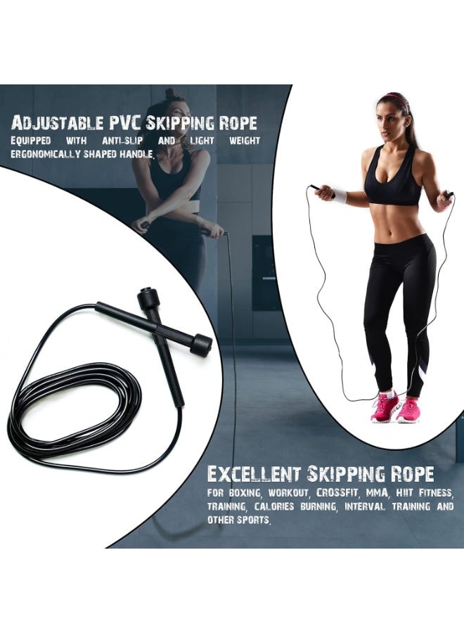سبورت كيو حبل قفز من سبورت كيو®️ للرجال والنساء مع سوستة لتكثيف السرعة قفز سريع بارتفاع قابل للتعديل للاطفال والنساء والفتيات للقفز والتمرين وصالة الالعاب الرياضية واللياقة البدنية - Image 2
