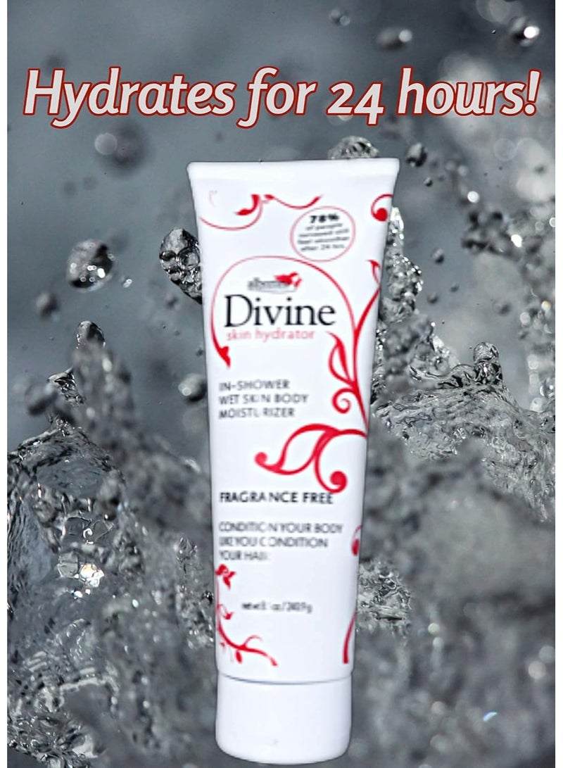 Divine Skin hydrator in Shower Body moisturizer unscented Fragrant Free Helps Dry Itchy Irritated Skin 8.5 oz - Image 3