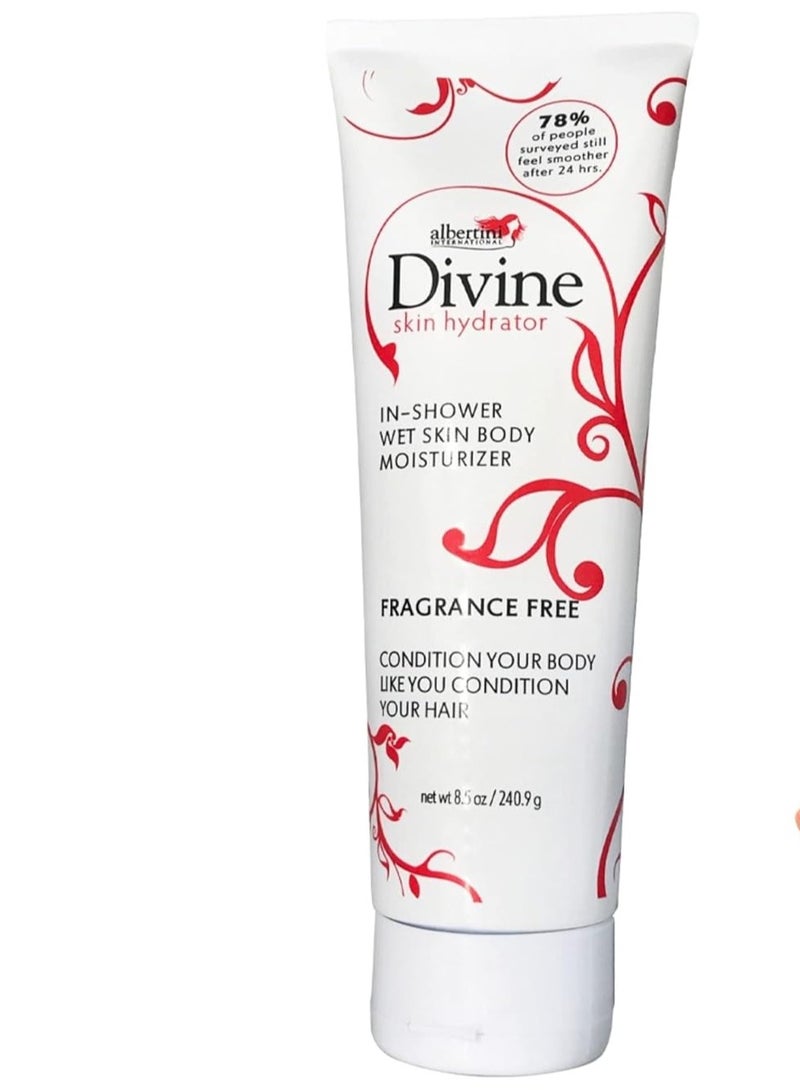 Divine Skin hydrator in Shower Body moisturizer unscented Fragrant Free Helps Dry Itchy Irritated Skin 8.5 oz - Image 1