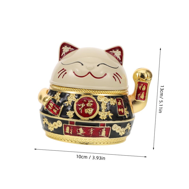 Decorative Cat Ashtray With Lid For Home Office Desktop Easy Clean Functional Storage Holder - Image 3