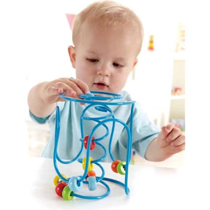 SPRING-A-LING BEAD MAZE - INTERACTIVE WOODEN TOY FOR BABIES | PROMOTES COLOR RECOGNITION | PERFECT FOR STROLLERS AND TRAVEL TOYS | NON-TOXIC MATERIALS | IDEAL FOR AGES 6 MONTHS+ - Image 3