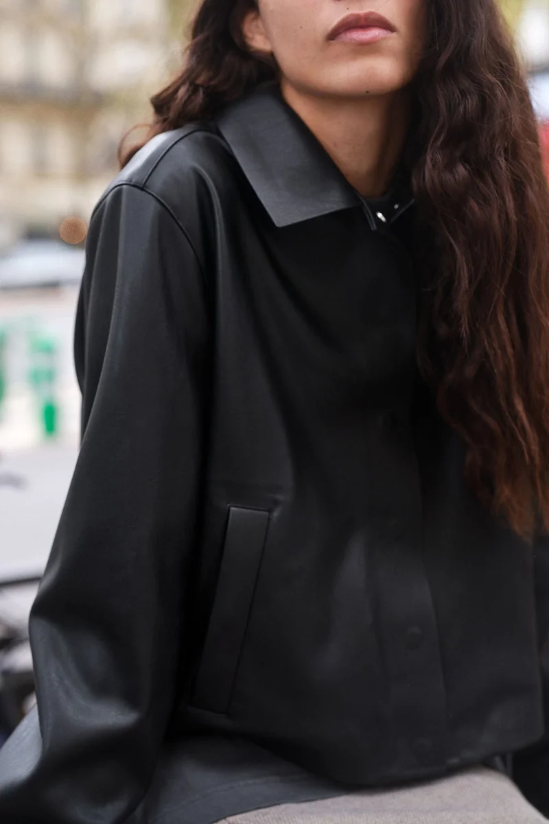 H&M Raw-edge coated jacket