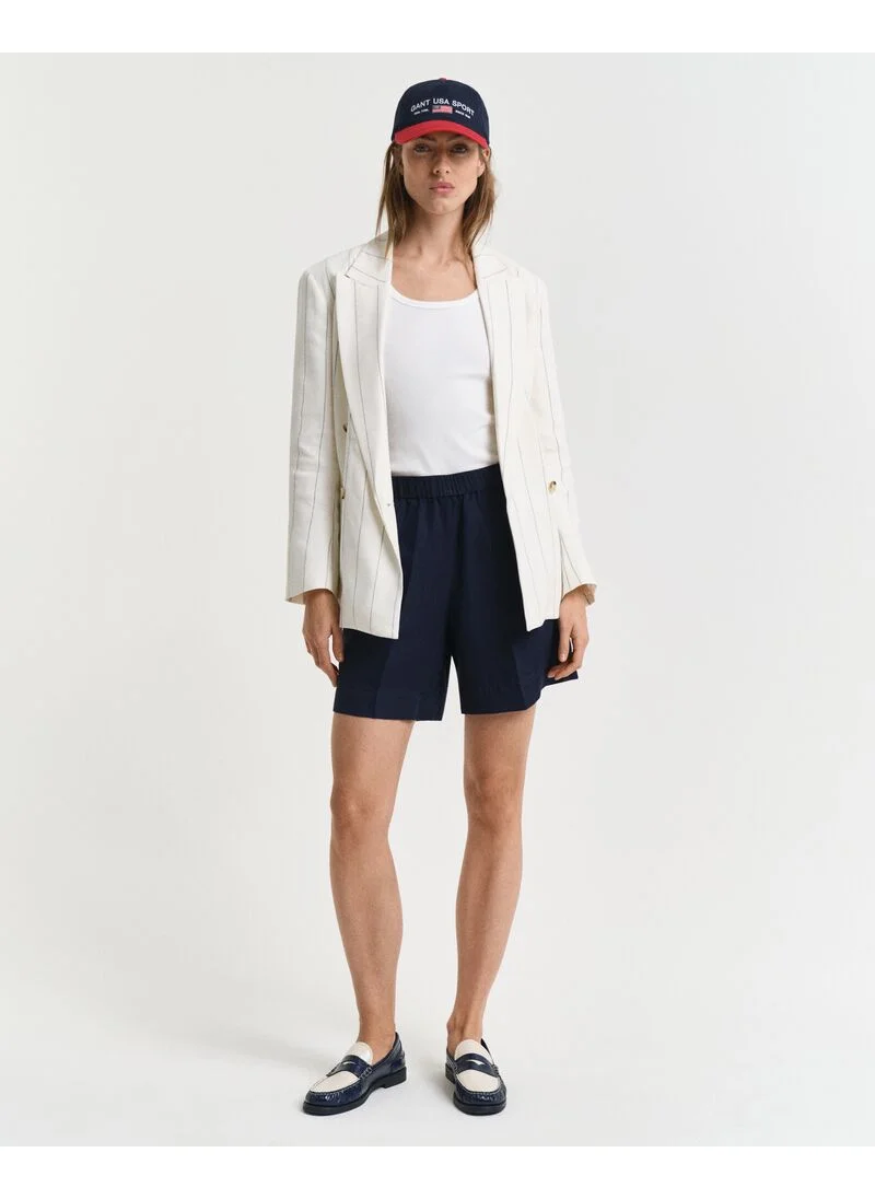 غانت Gant Relaxed Linen Blend Pull On Shorts