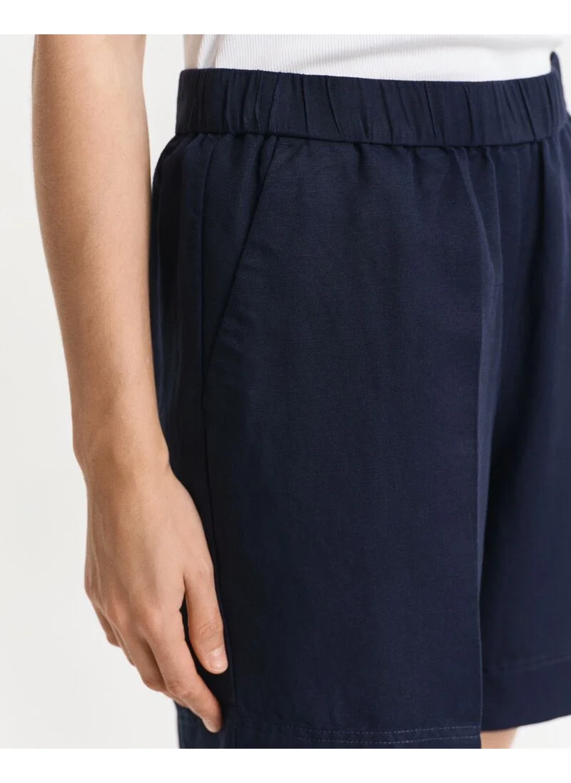 GANT Gant Relaxed Linen Blend Pull On Shorts