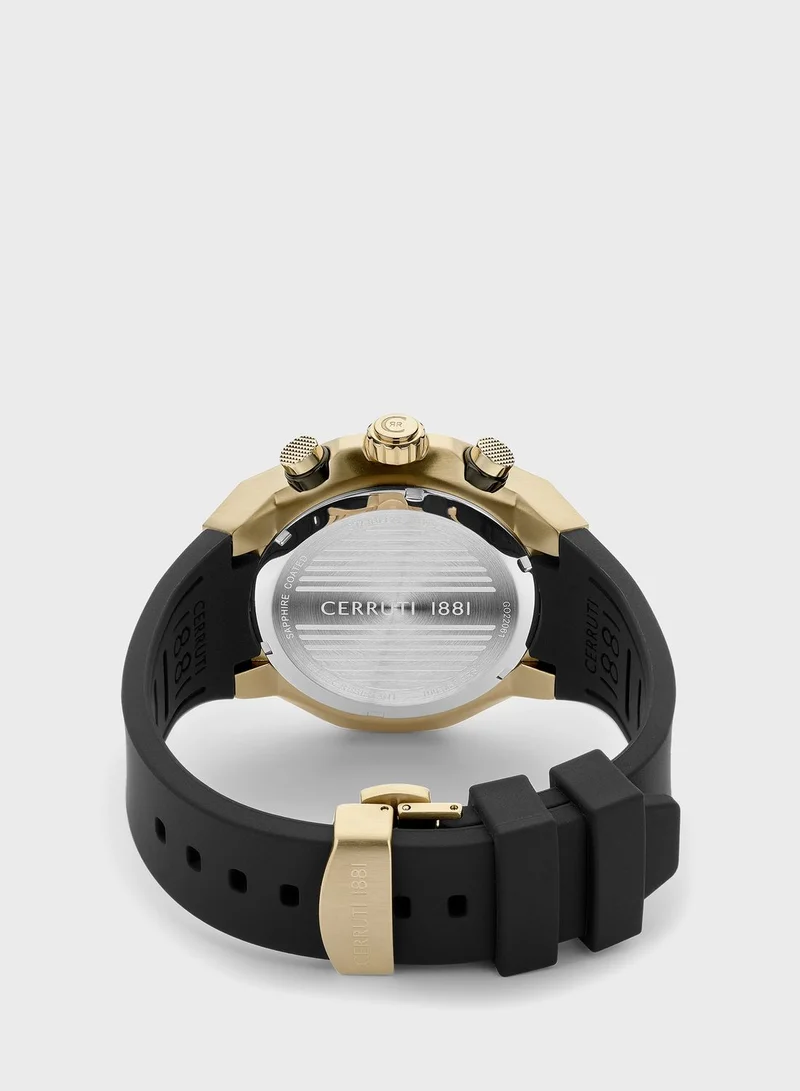 CERRUTI 1881 Silicone Strap Analog Watch