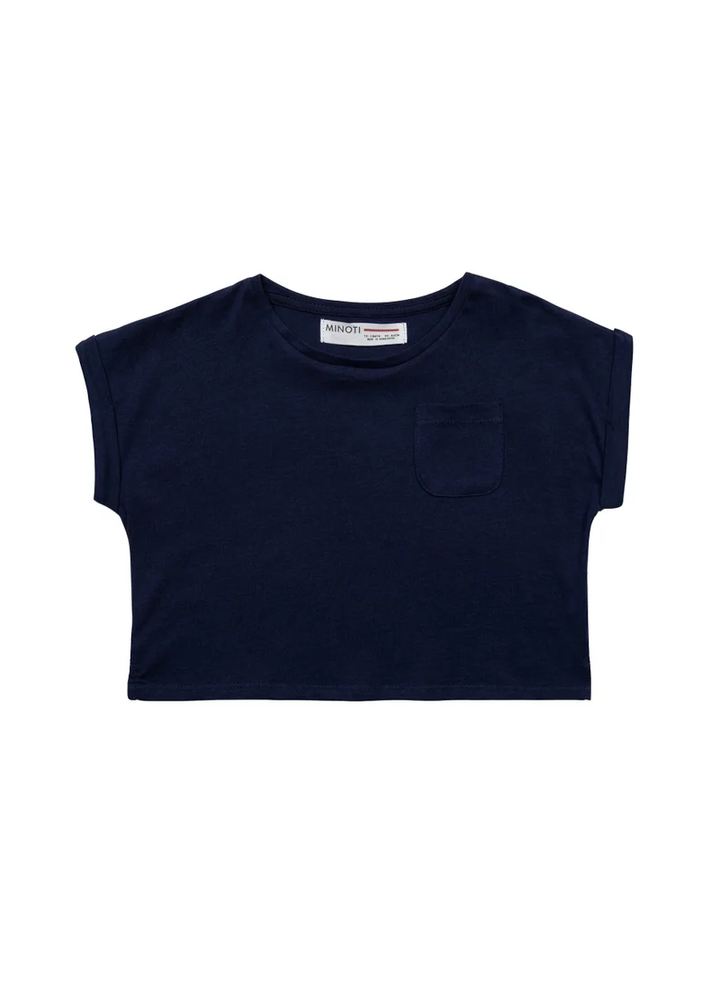 MINOTI Kids Girls T-shirt with pocket