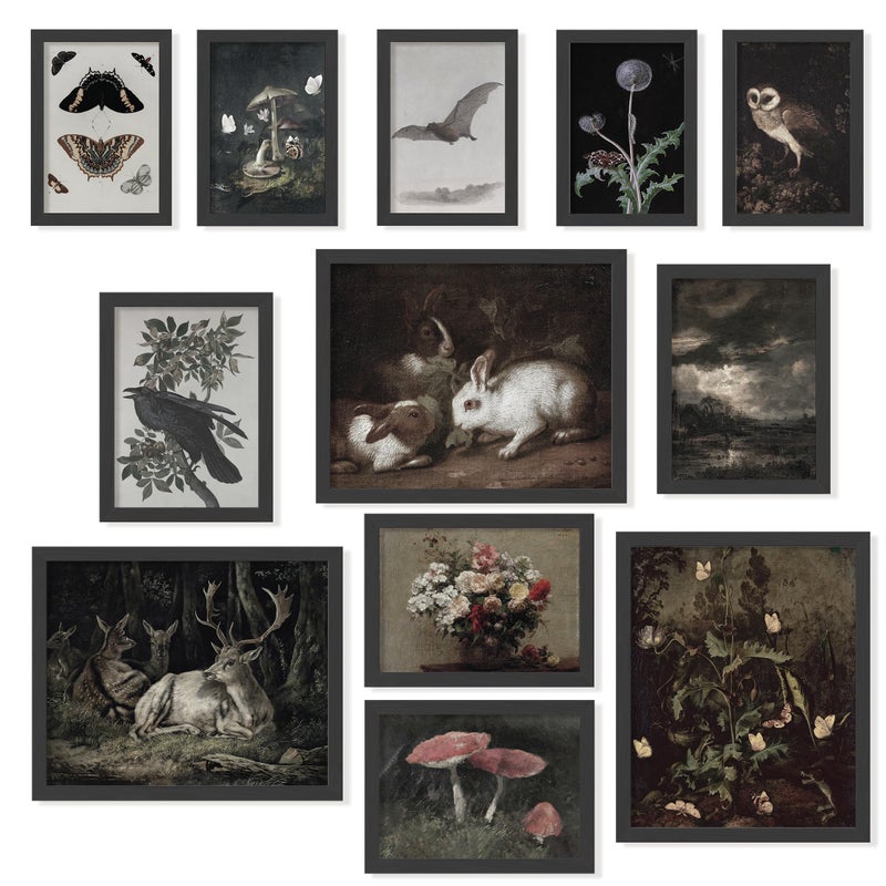 97 Decor Dark Cottagecore Decor Dark Academia Decors For Bedroom Cottage Core Whimsical Wall Art Gothic Prints Vintage Woodland Decorations For Home 8x10 Unframed