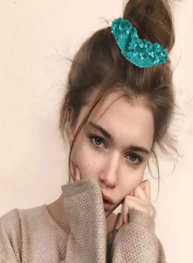 FZBNSRKO 20 Pack Sequins Hair Scrunchies,Sequins Scrunchies for Girls,Elastic Hair Ties Ponytail Holder for Women or Girls(Random Color) - Image 5