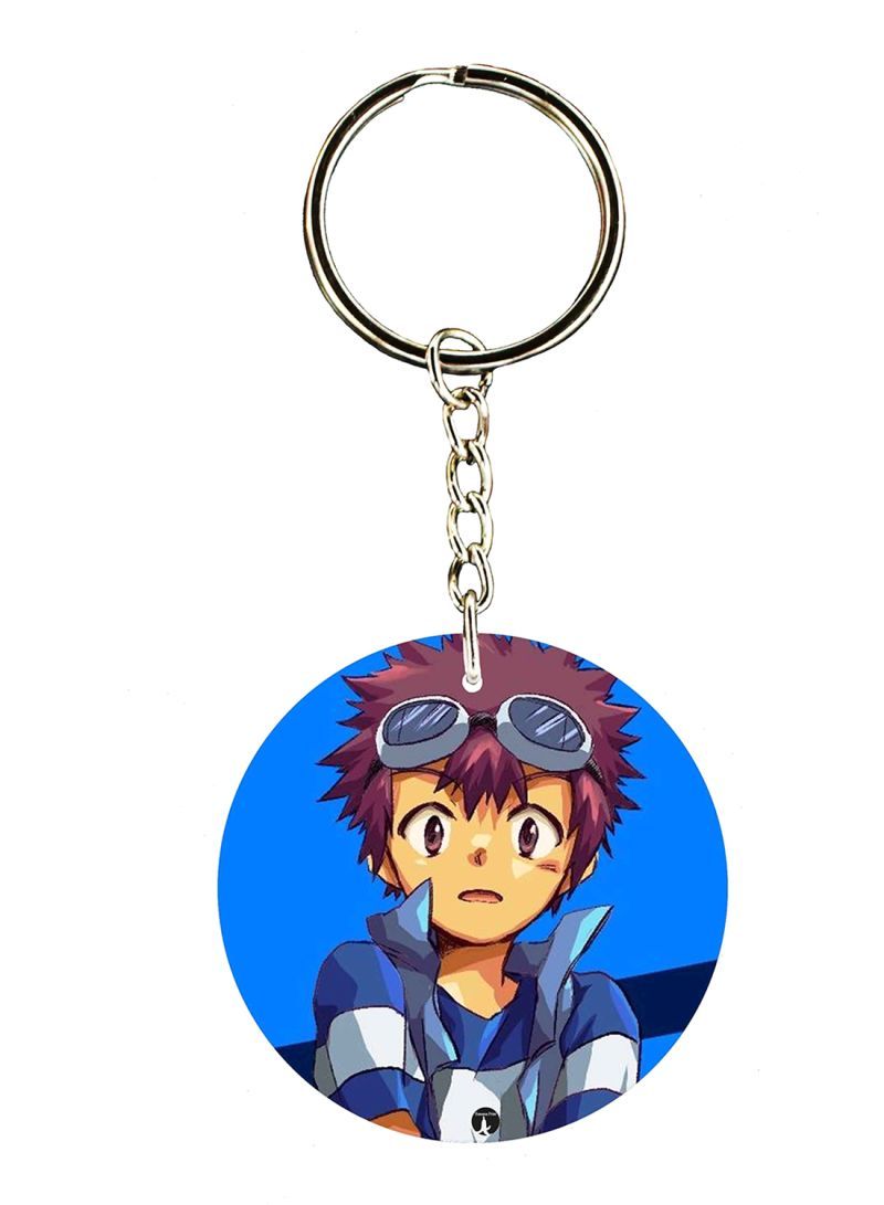 RKN Double Side Anime Digimon Printed Keychain