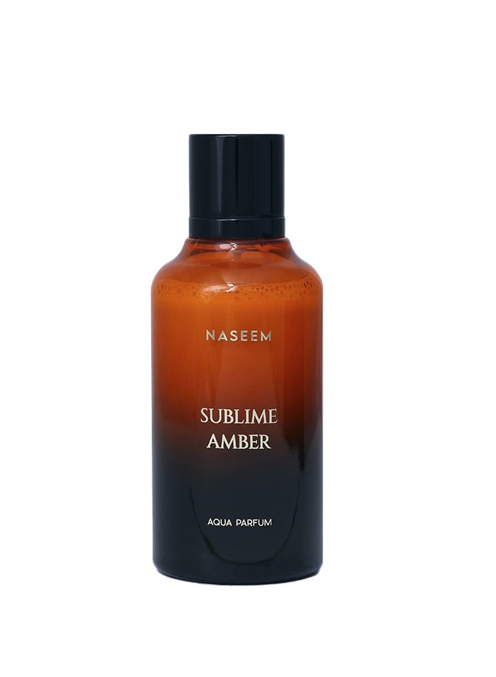Naseem SUBLIME AMBER Aqua Parfum 100ml – Long-Lasting Oriental Balsamic Unisex Eau de Parfum with Cognac, Cinnamon, Cashmere, Chocolate, Vanilla, Tonka Bean & Myrrh – Warm Sweet Amber Woody Perfume for Men and Women - Image 1