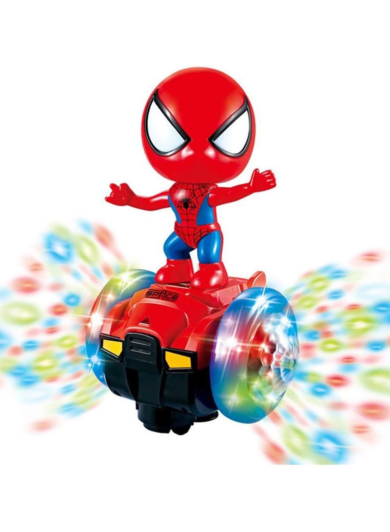 Dancing Spider Robot Toys Interactive Toy Car with Flashing Lights  Music 360 Rotation Electric Universal Balance Car Spiderman Toy Interactive Educational Children's day Gift for Boys Girls - Image 1