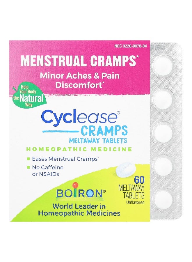 Boiron Boiron, Cyclease Cramps, Meltaway Tablets, Unflavored, 60 Meltaway Tablets - Image 1