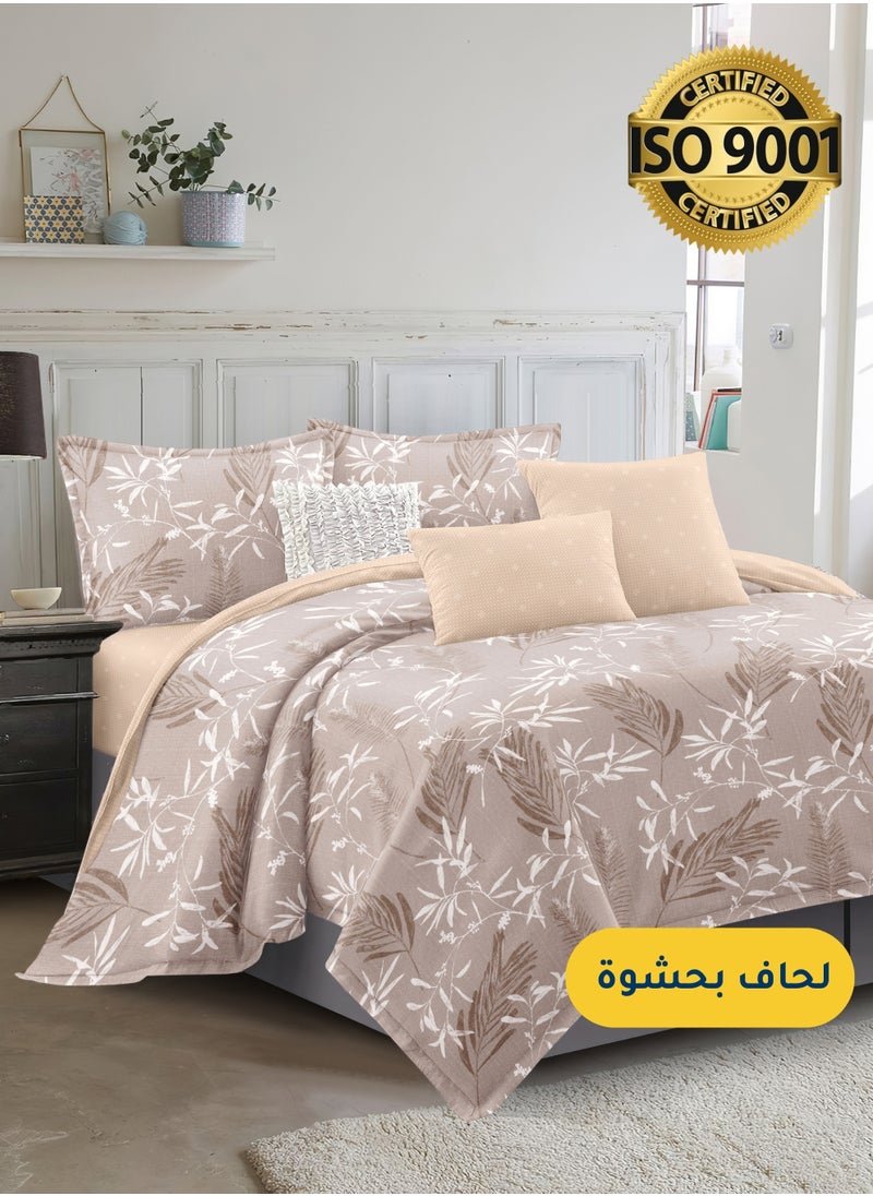 Master Home Textile - Microfiber Printed Comforter Sets, Fits 120 x 200 cm Single Size Bed, 4 Pcs, With Soft Filling, Celine Series - Image 1