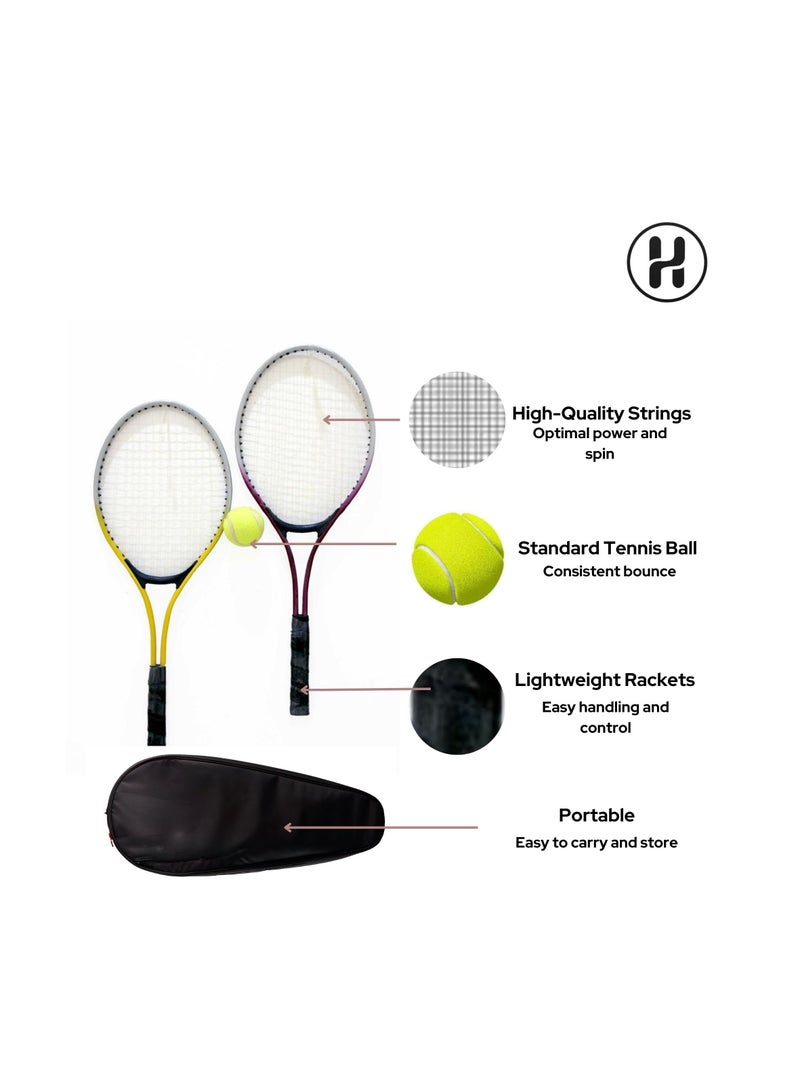 H PRO Pro Sgs4005 Tennis Set |Comprehensive Equipment For All Levels Of Play - Image 3