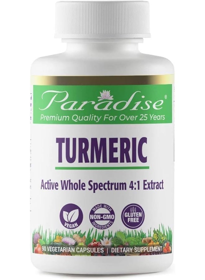 Paradise Herbs Turmeric (90 Vegetarian Capsules) - Image 1