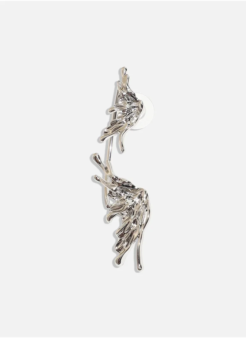 SOHI Captivating Curves Artistic Drop Earrings