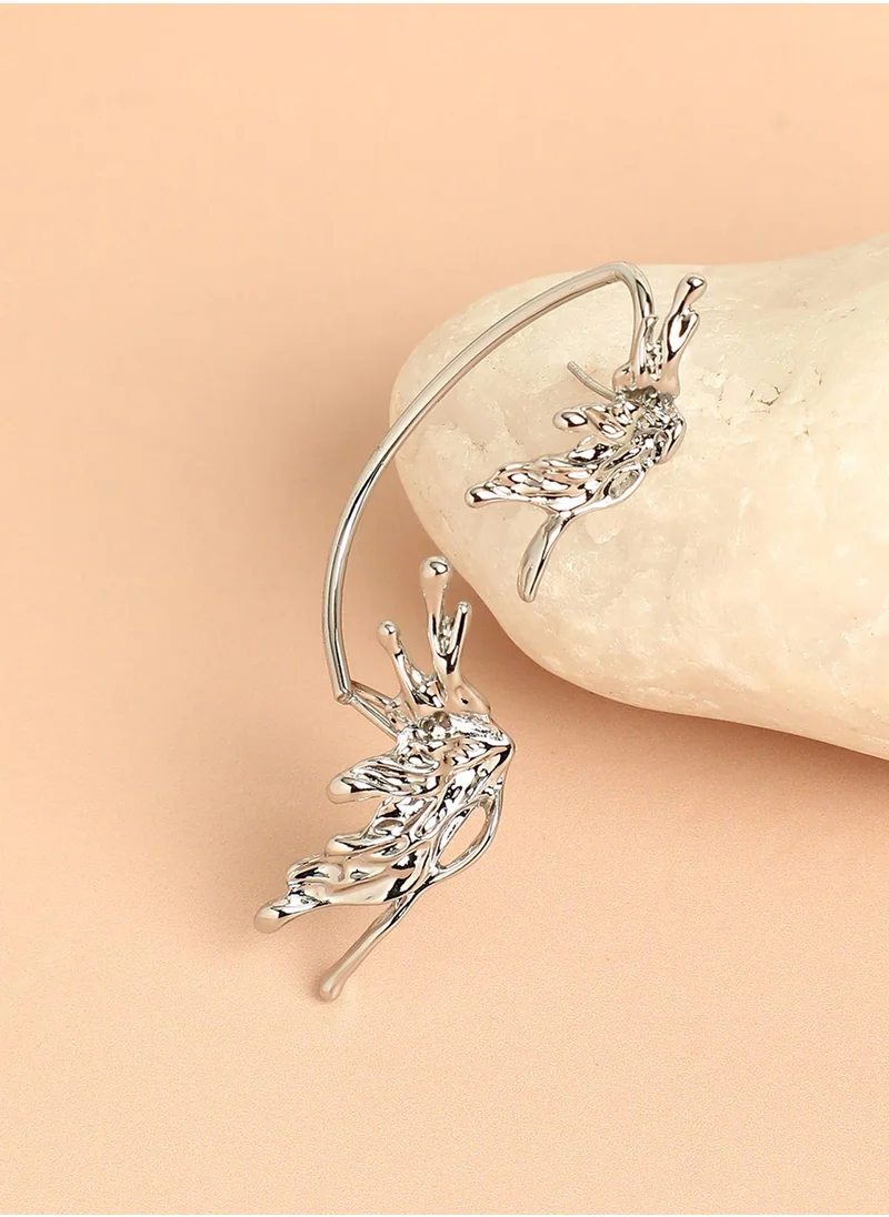 SOHI Captivating Curves Artistic Drop Earrings