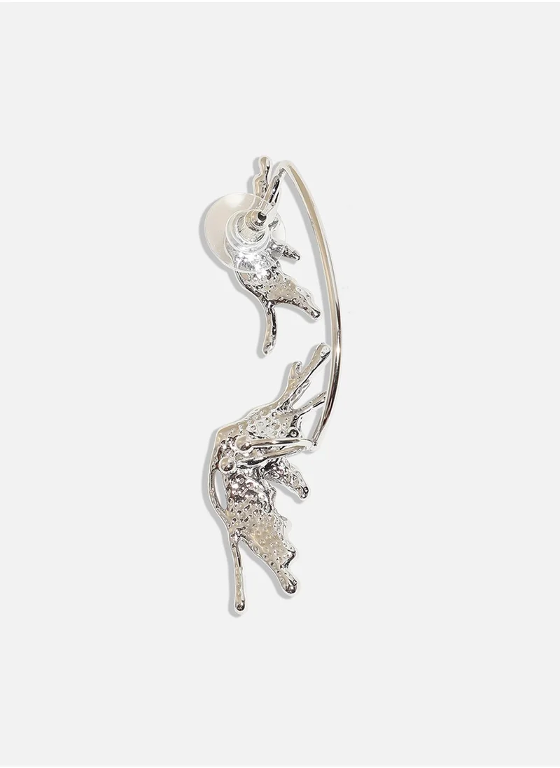 SOHI Captivating Curves Artistic Drop Earrings