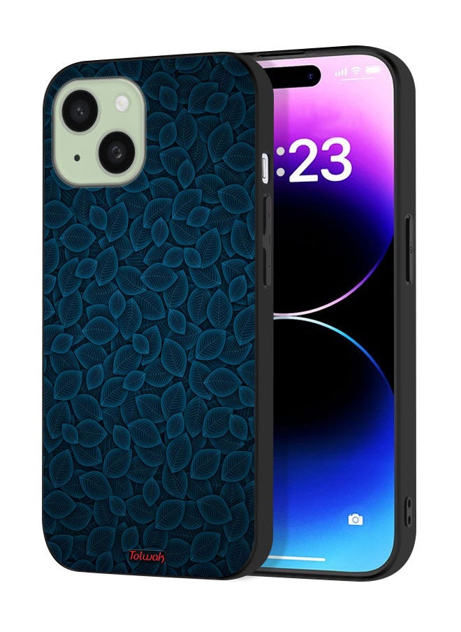 Tolwak Apple iPhone 15 Protective Case Cover Digital Art Leaves Pattern  - Image 1