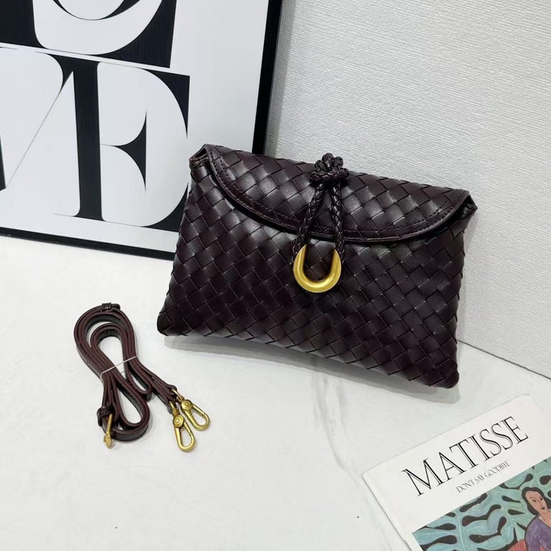 Libertas Woven Bag Clutch Bag Dinner Bag Messenger Bag Shoulder Crossbody Envelope Bag - Image 2